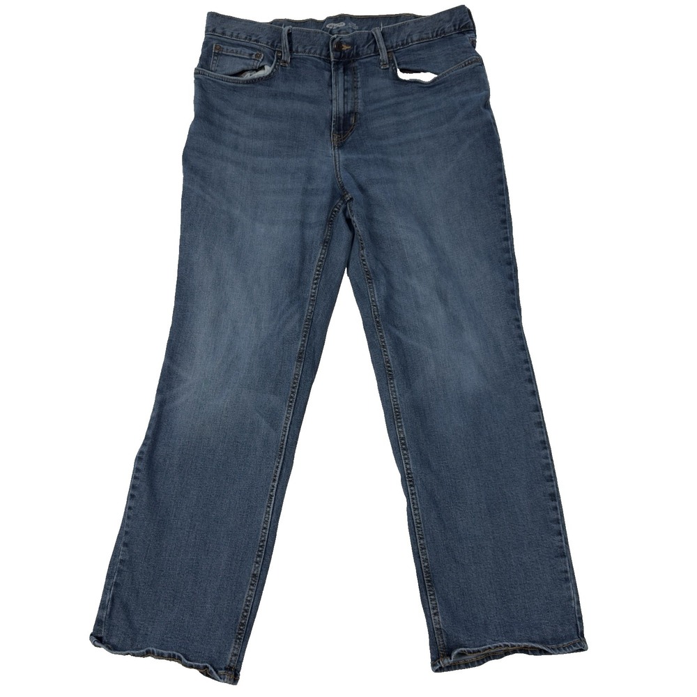 Old Navy Jeans Mens Size 38X32 (36½x30) Relaxed Loose Flex Fit Medium Blue Denim